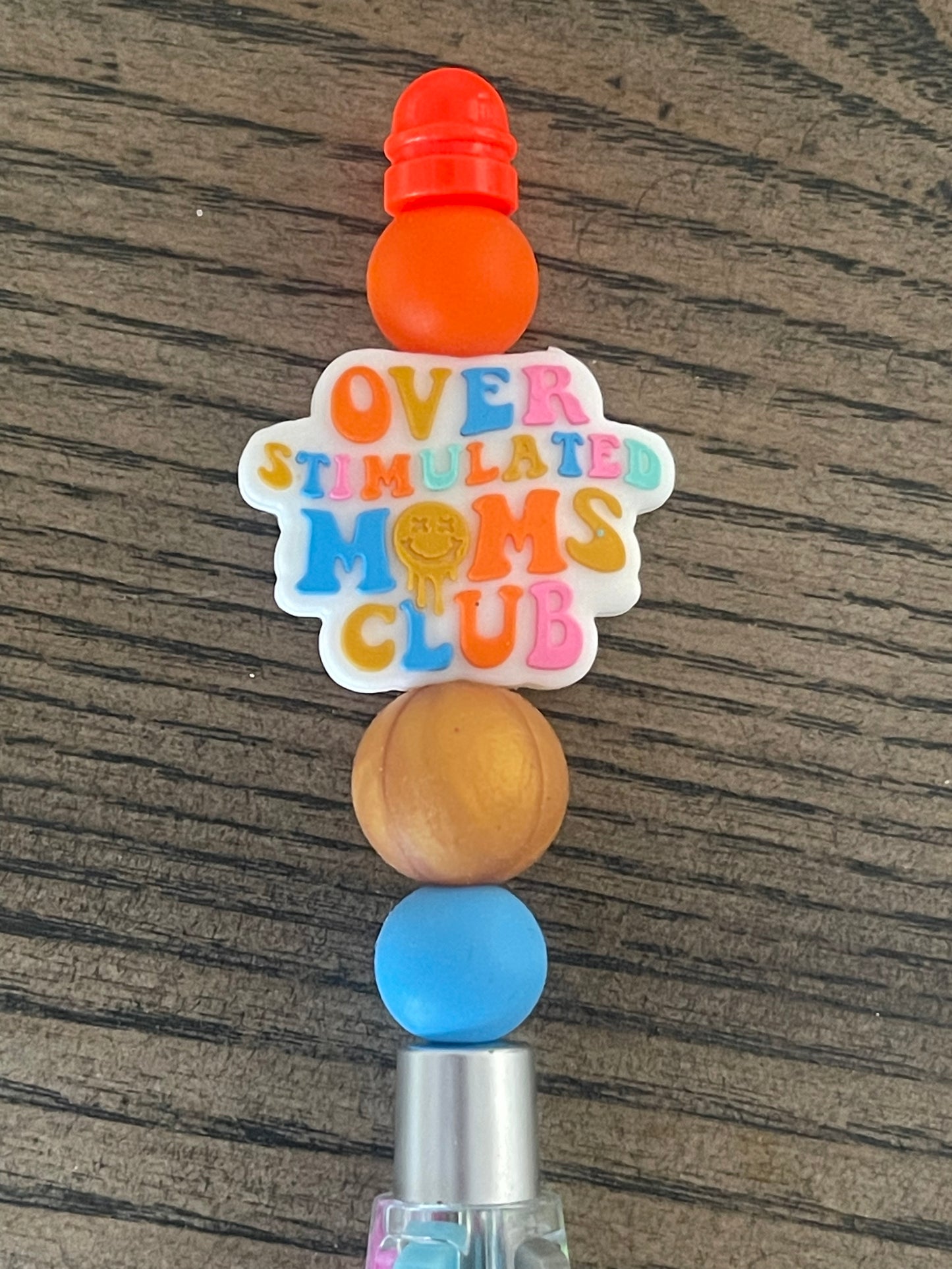 Over Stimulate Moms Club Silicon Bead Pen - 4 color pen