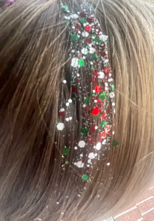 Glitter Hair Gel - Christmas