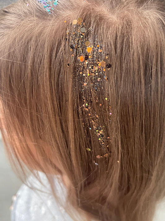 Glitter Hair Gel - Pumpkin Spice