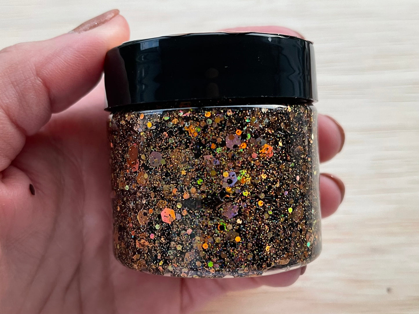 Glitter Hair Gel - Pumpkin Spice