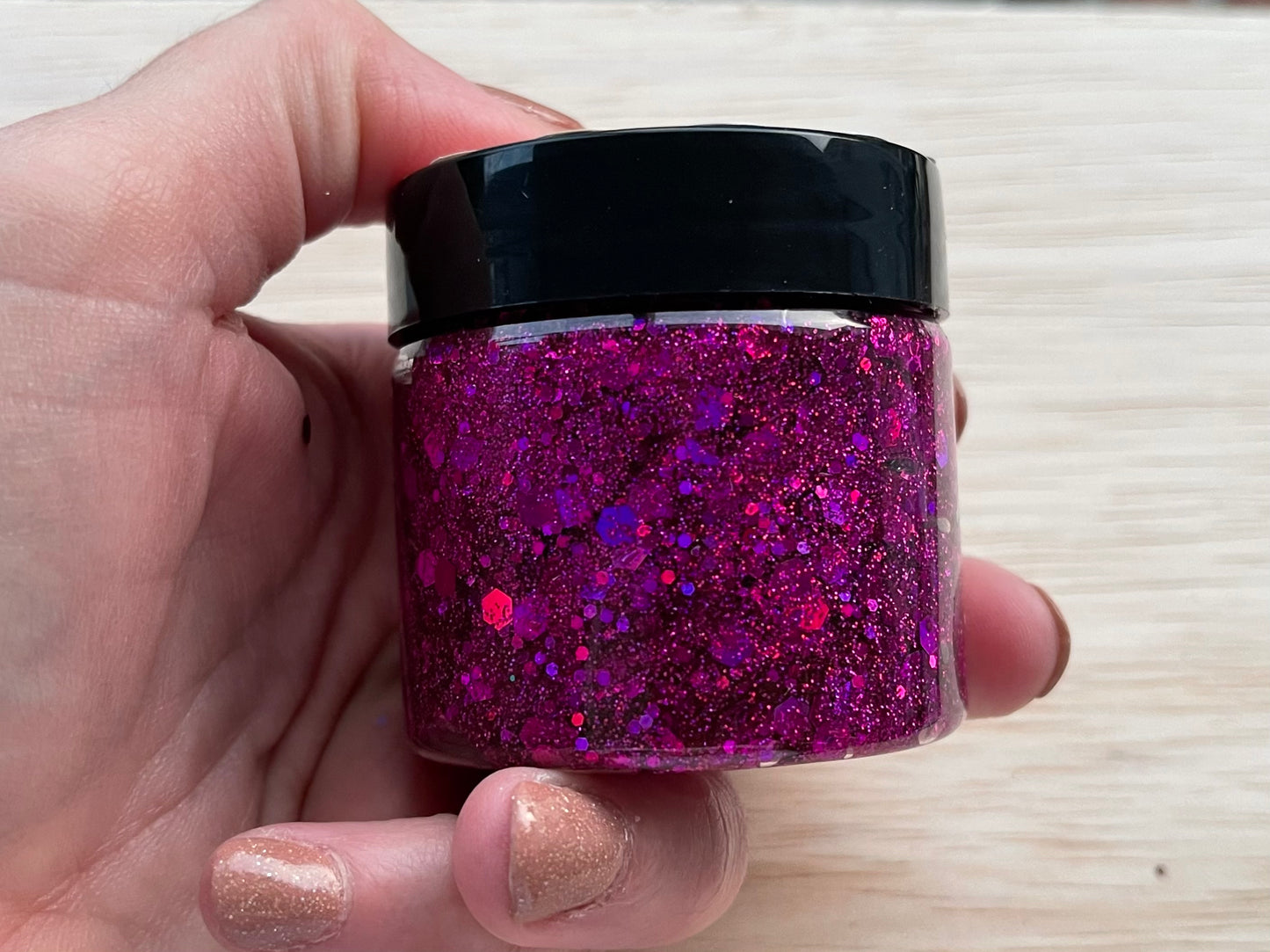 Glitter Hair Gel -Magenta