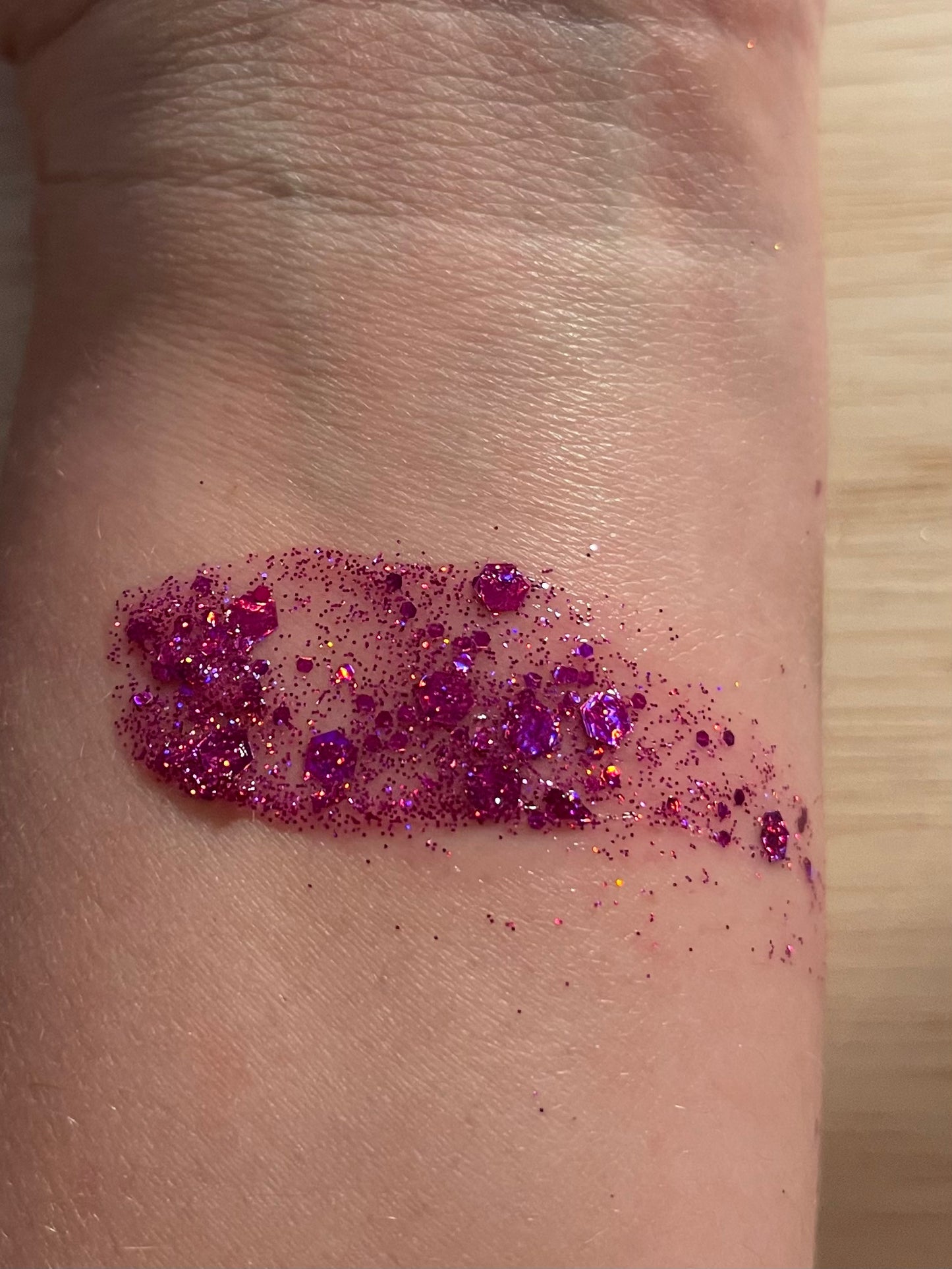 Glitter Hair Gel -Magenta