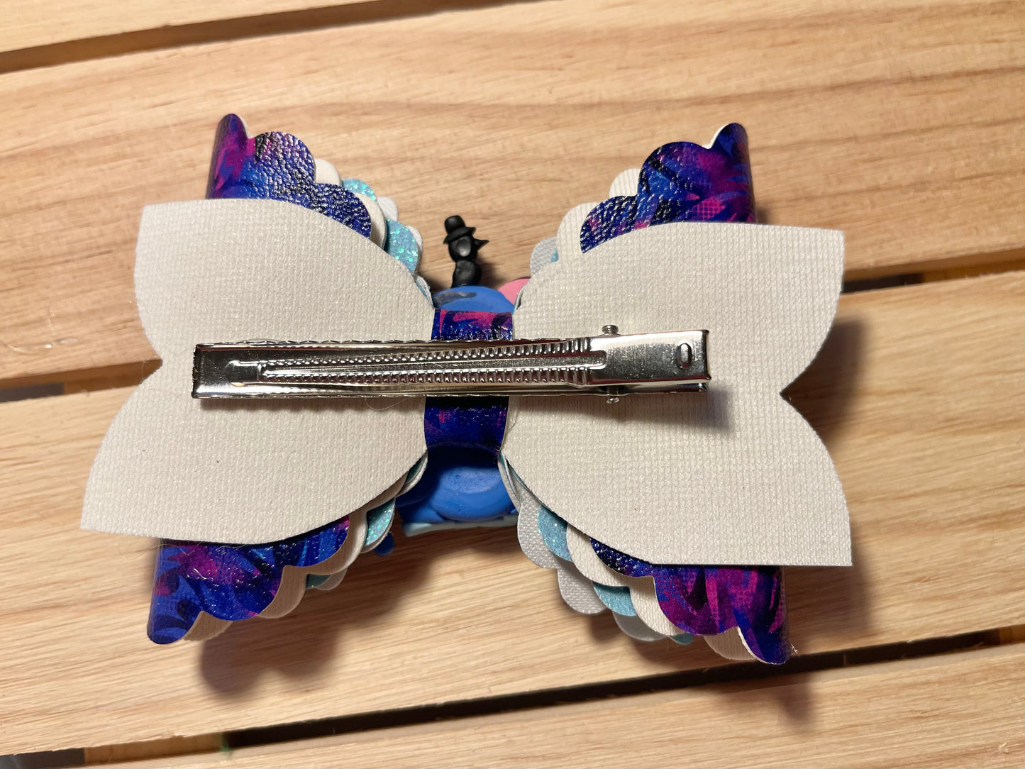 Blue Cat K-Pop Hair Bow Clip